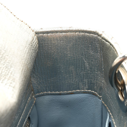 Christian Dior Metallic Grained Calfskin Cannage Small Lucky Badges My Lady Dior Silver 10 of 21