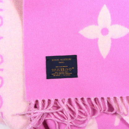 Louis Vuitton Cashmere Monogram Reykjavik Scarf White Pink 3 of 4