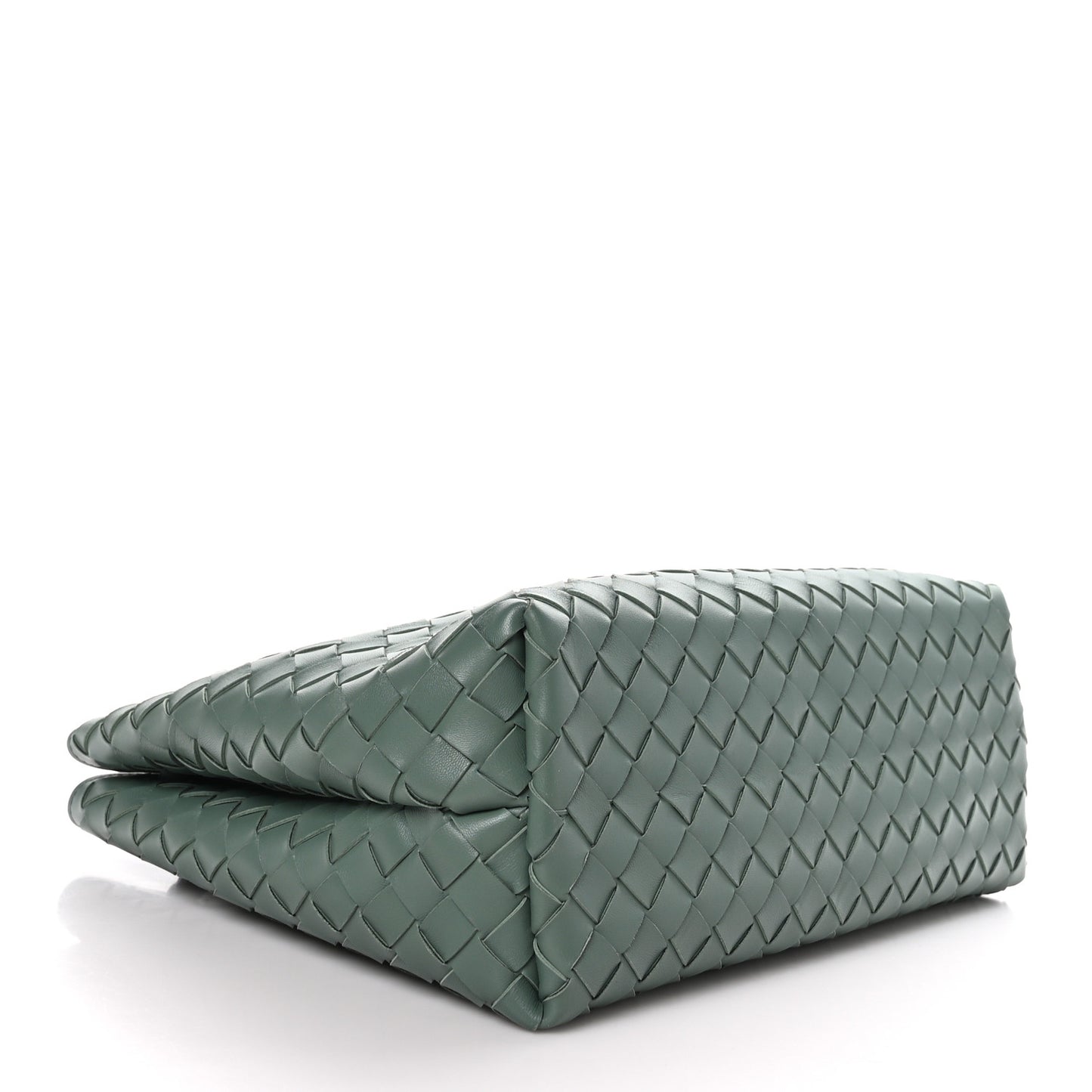 Nappa Intrecciato Medium Andiamo Shoulder Bag Aloe