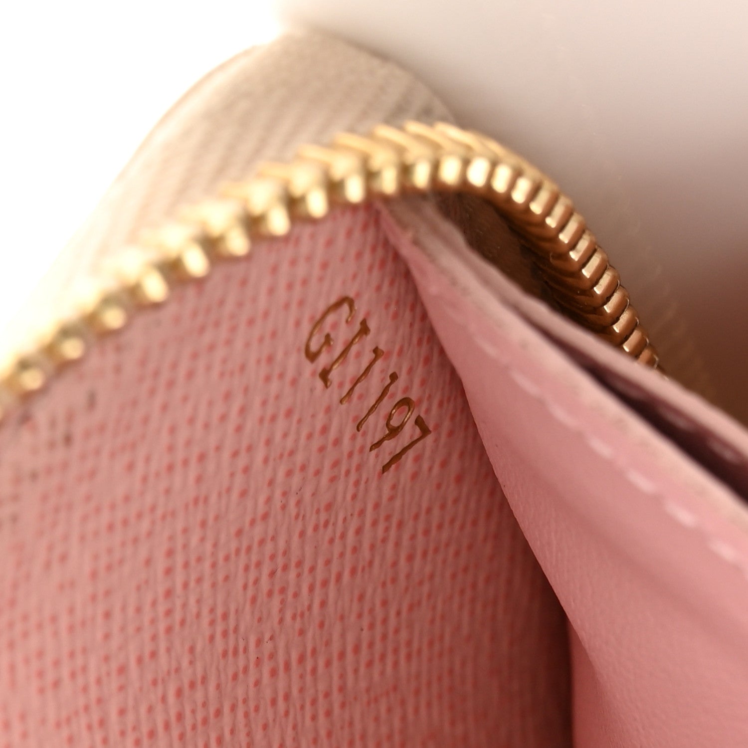 Louis Vuitton Damier Azur Clemence Wallet Rose Ballerine 7 of 9