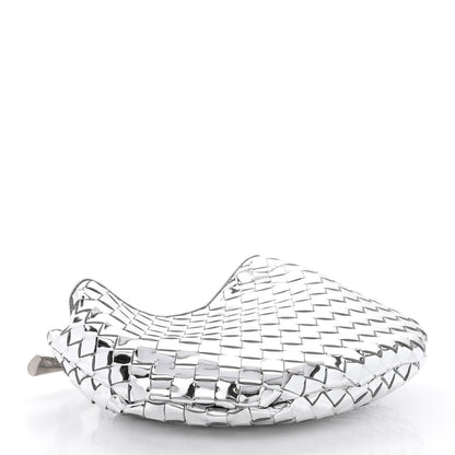 Bottega Veneta Mirror Laminated Nappa Intrecciato Sardine Bag Silver 4 of 10