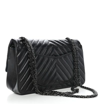 Chanel Aged Calfskin Quilted 2.55 Reissue 225 Flap So Black 3 of 9