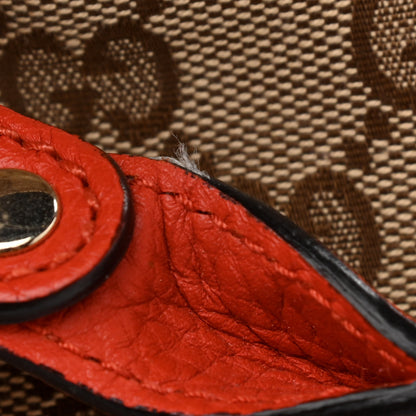 Gucci Monogram Cellarius Calfskin Medium Miss GG Top Handle Bag Beige Ebony New Dark Orange 14 of 14