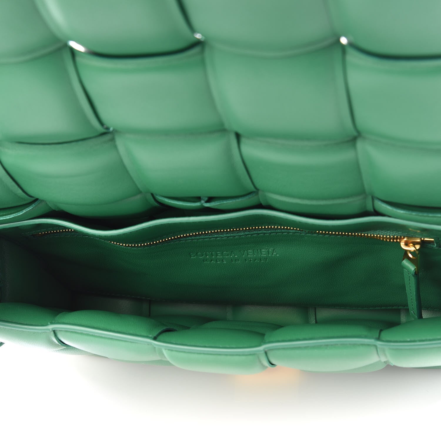 Bottega Veneta Nappa Maxi Intreccio Padded Cassette Crossbody Bag Racing Green 4 of 8