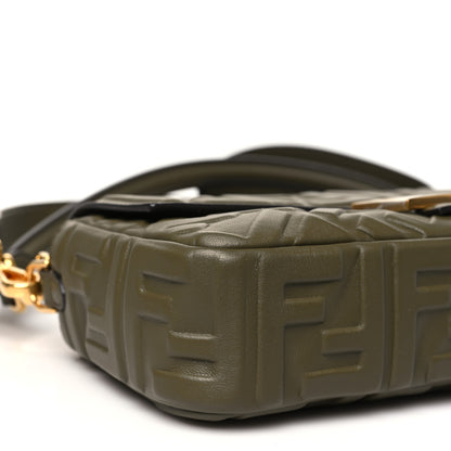 Fendi Nappa FF 1974 Embossed Baguette Avocado 9 of 11