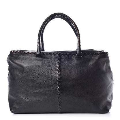 Bottega Veneta Cervo Intrecciato Brick Tote Black 1 of 9