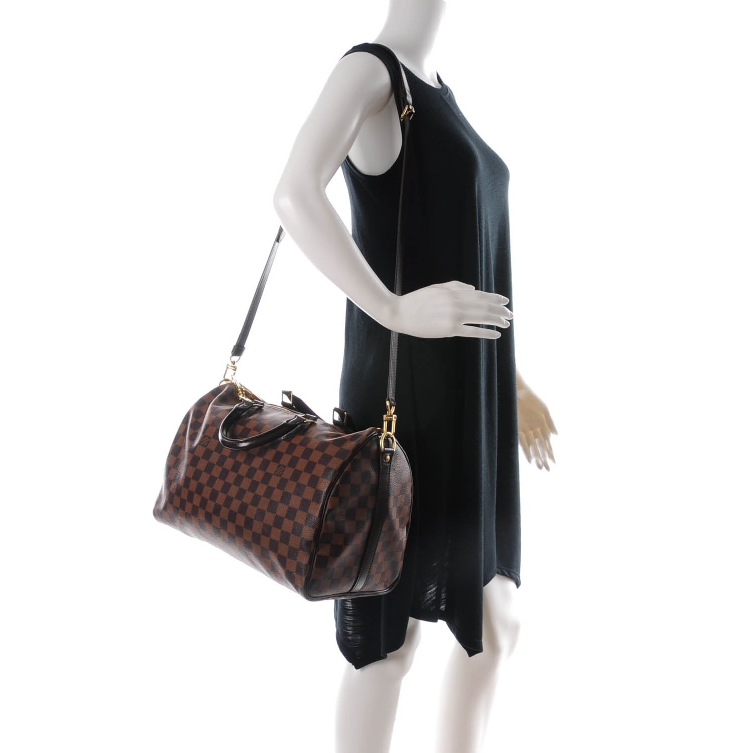 Louis Vuitton Damier Ebene Speedy Bandouliere 35 2 of 8