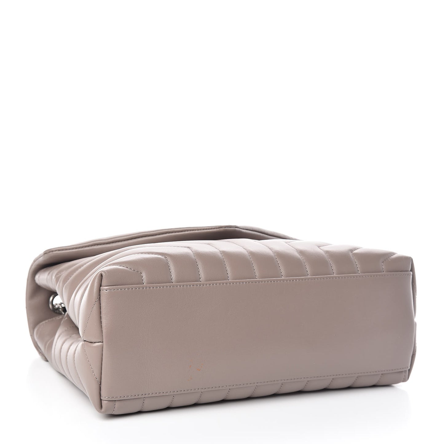 Calfskin Y Quilted Monogram Medium Loulou Chain Satchel Light Natural