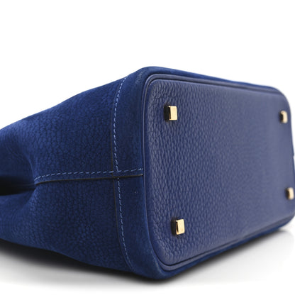 Moynat Nubuck Gabby PM Blue 8 of 9