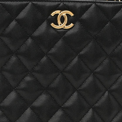 Chanel Caviar Quilted Small Shopping Tote Black 8 of 11