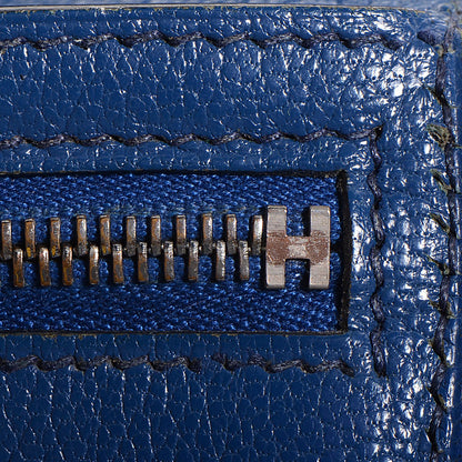 Hermes Chevre Mysore Bearn Wallet Brighton Bleu 9 of 9