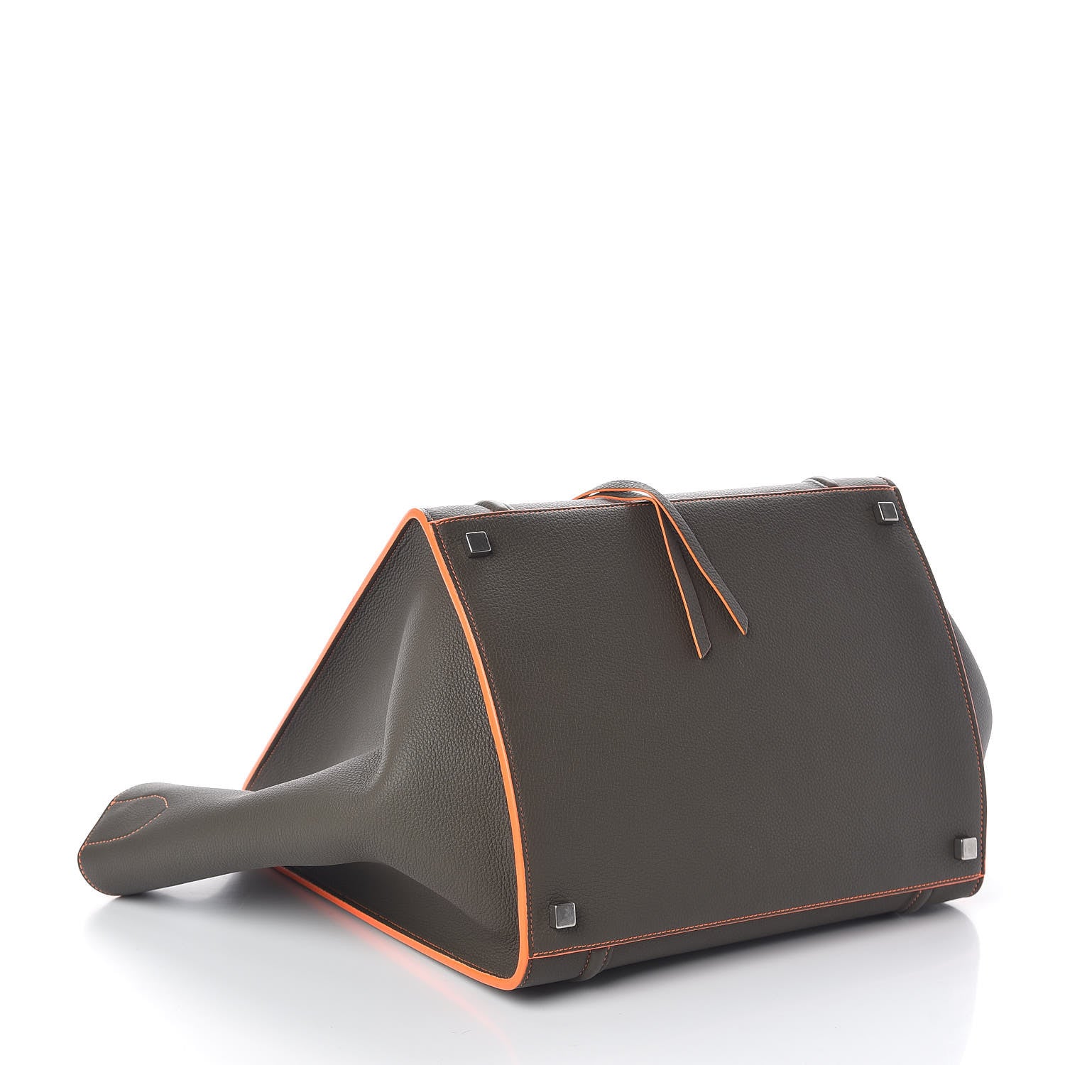 Celine Baby Grained Calfskin Medium Phantom Luggage Stone 4 of 9