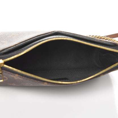 Louis Vuitton Monogram Pallas Clutch Black 5 of 9