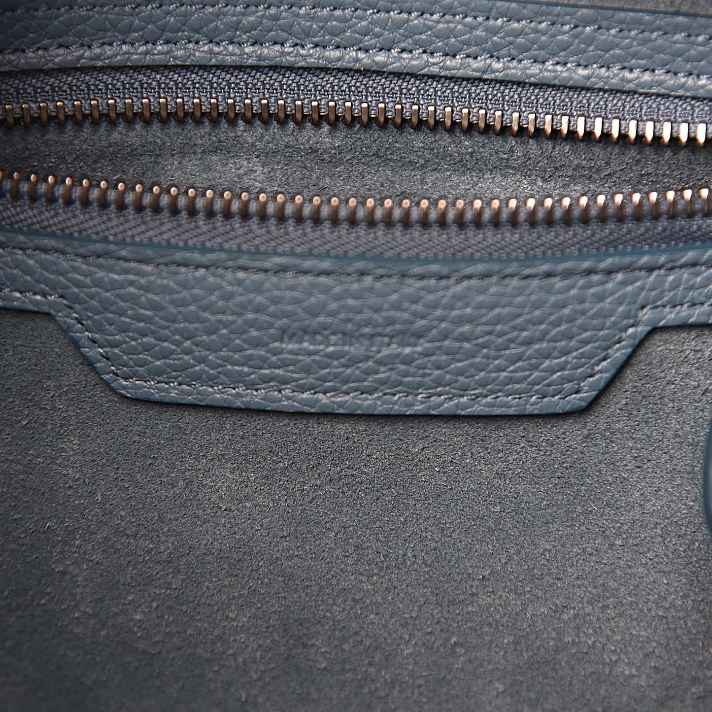 Drummed Calfskin Micro Luggage Celadon