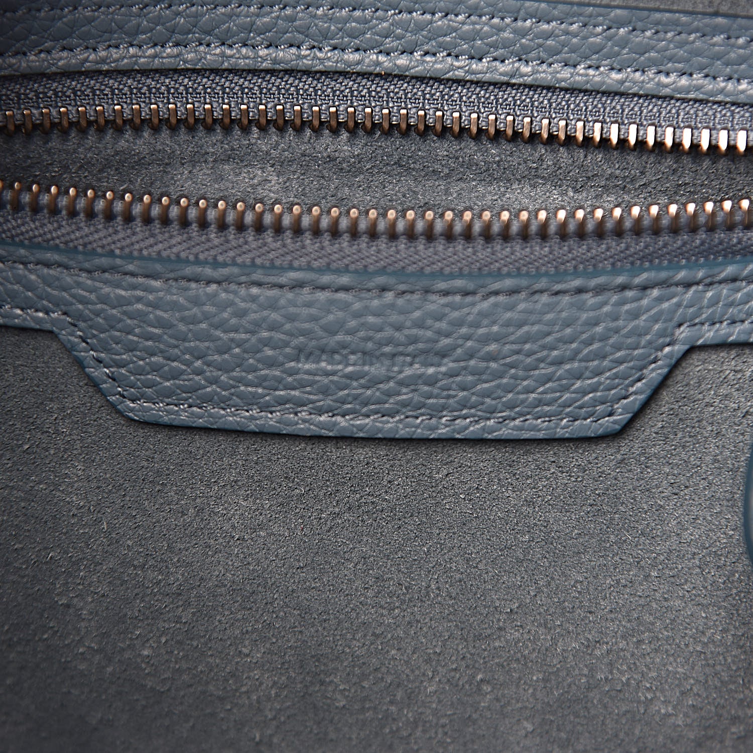 Celine Drummed Calfskin Micro Luggage Celadon 6 of 9