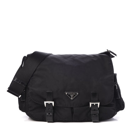 Prada Nylon Vela Messenger Bag Black 1 of 7