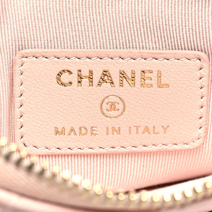 Chanel Lambskin Quilted Small Cosmetic Pouch Pink 6 of 8