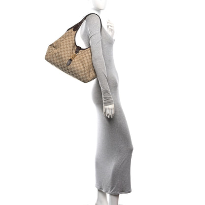Gucci Monogram Calfskin Medium Mercato Tote Sand Dark Brown 2 of 10