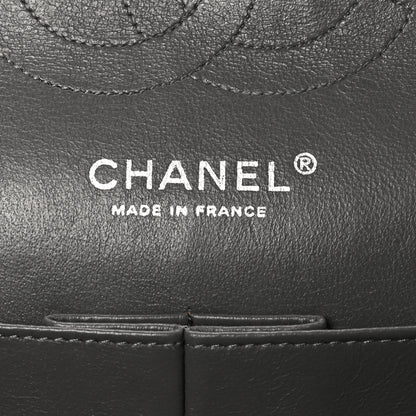 Chanel Lambskin Quilted Medium Double Flap Dark Grey 6 of 12