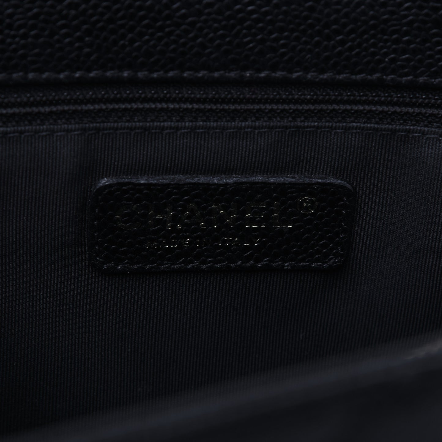 Caviar Quilted Grand Shopping Tote GST Black