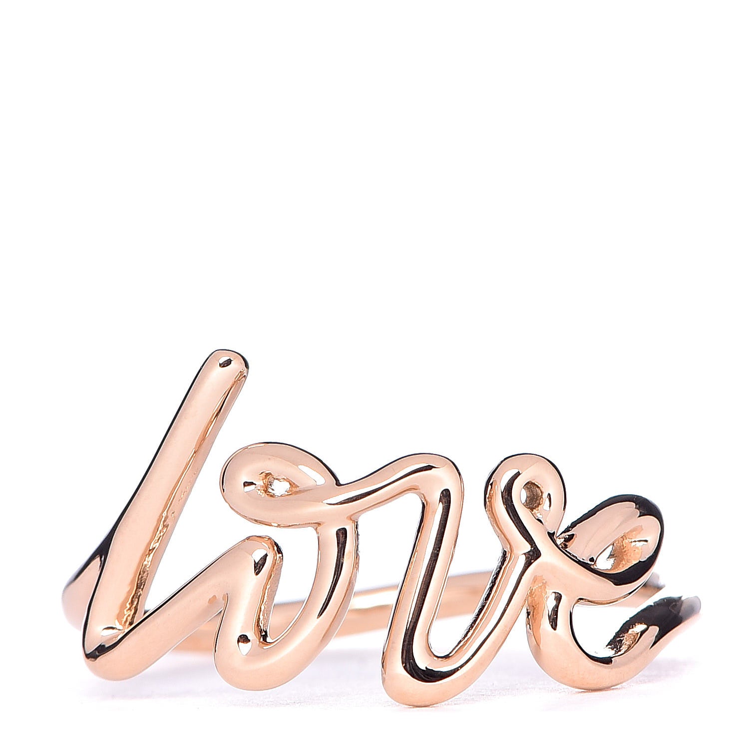 Tiffany 18K Rose Gold Paloma Picasso Graffiti Love Ring 54 7 1 of 5