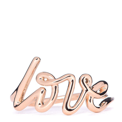 Tiffany 18K Rose Gold Paloma Picasso Graffiti Love Ring 54 7 1 of 5