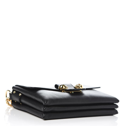 Alexander McQueen Grained Calfskin Twin Skull Crossbody Black 4 of 9