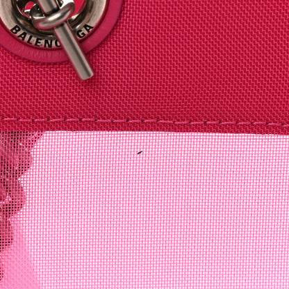 Balenciaga Mesh Large Duty Free Tote Fuchsia White 14 of 15