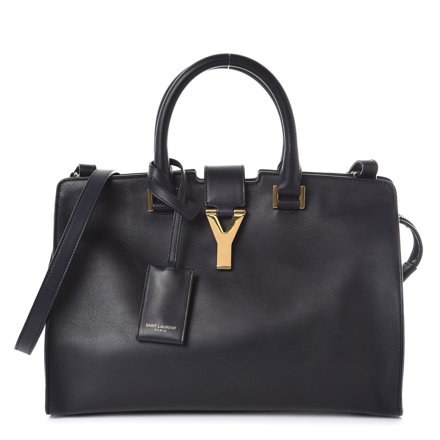 Calfskin Small Classic Y Cabas Navy Blue