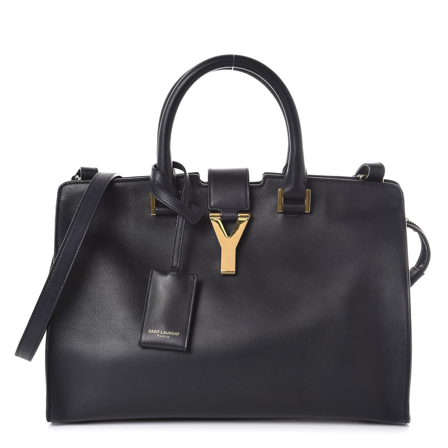 Saint Laurent Calfskin Small Classic Y Cabas Navy Blue 1 of 20