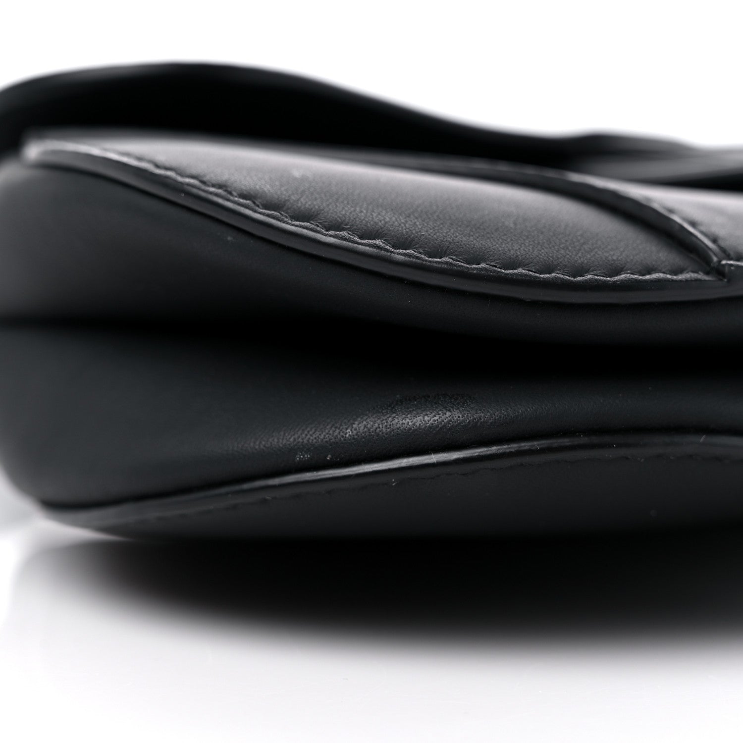 Christian Dior Ultra Matte Calfskin Mini Saddle Bag Black 7 of 12