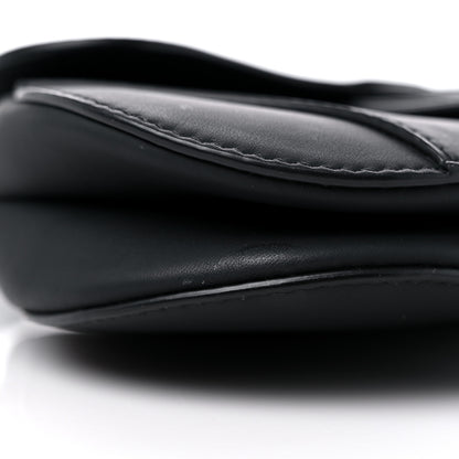 Christian Dior Ultra Matte Calfskin Mini Saddle Bag Black 7 of 12