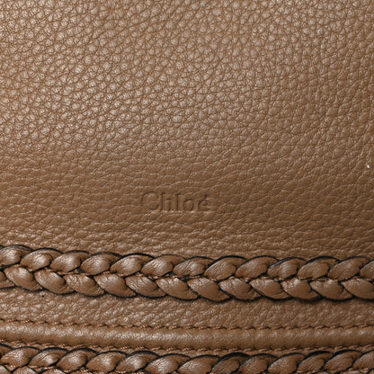 Chloe Calfskin Braided Medium Marcie Satchel Nut 20 of 28