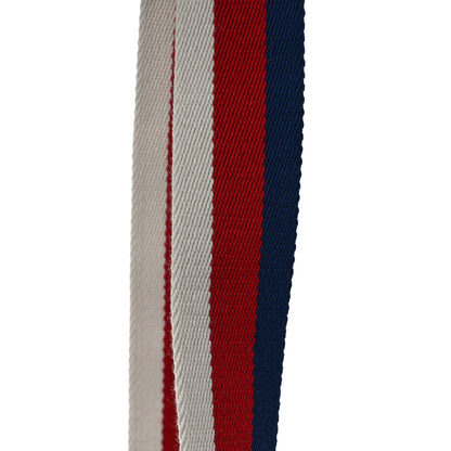 Gucci Nylon Calfskin Double G Web 40mm Belt 95 38 Blue Red White 5 of 5