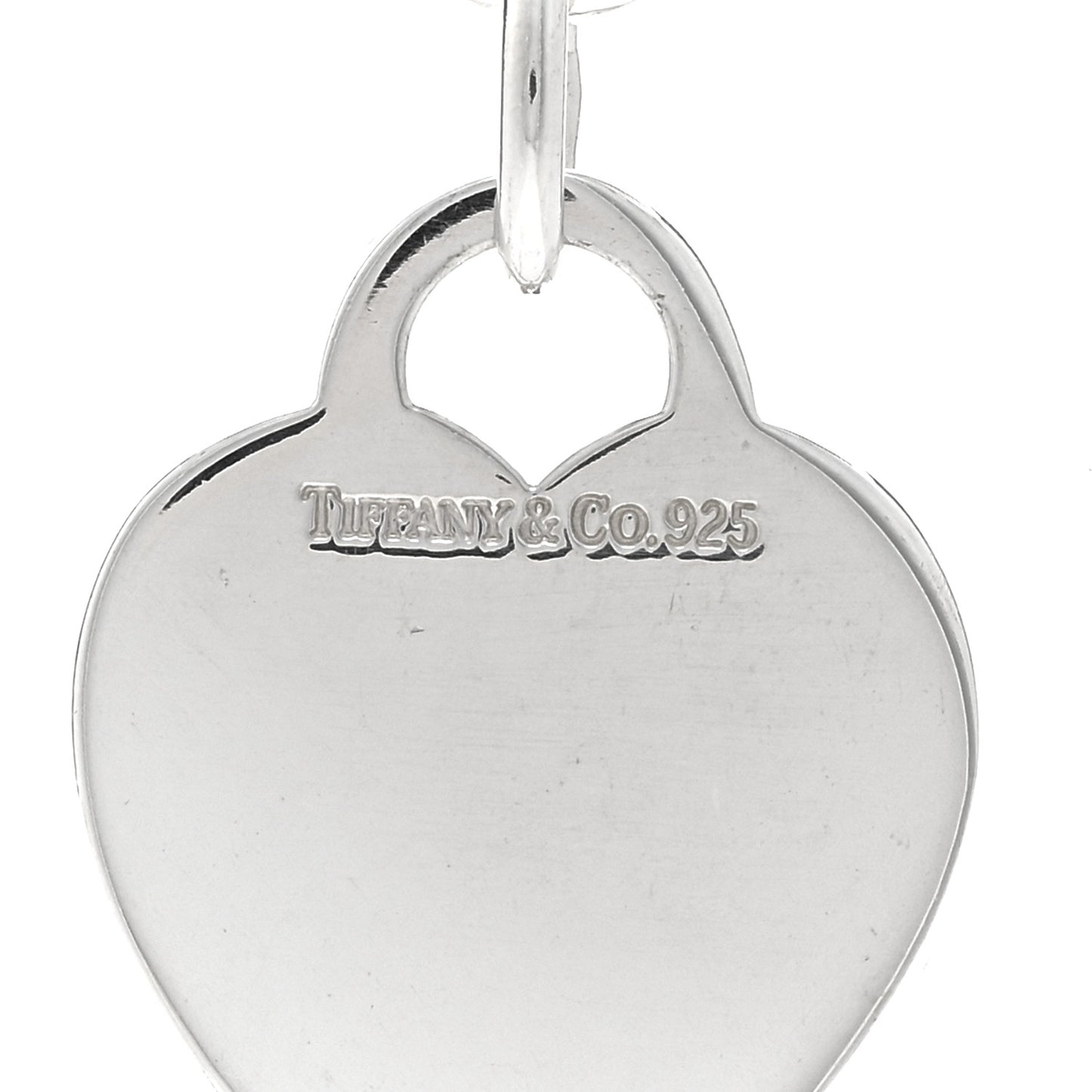 Sterling Silver Heart Tag Toggle Necklace