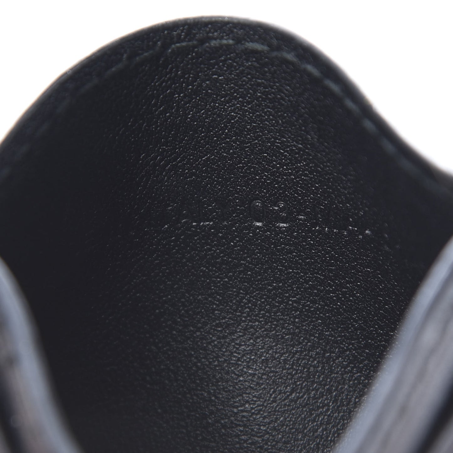 Calfskin D-Fence Card Holder Black