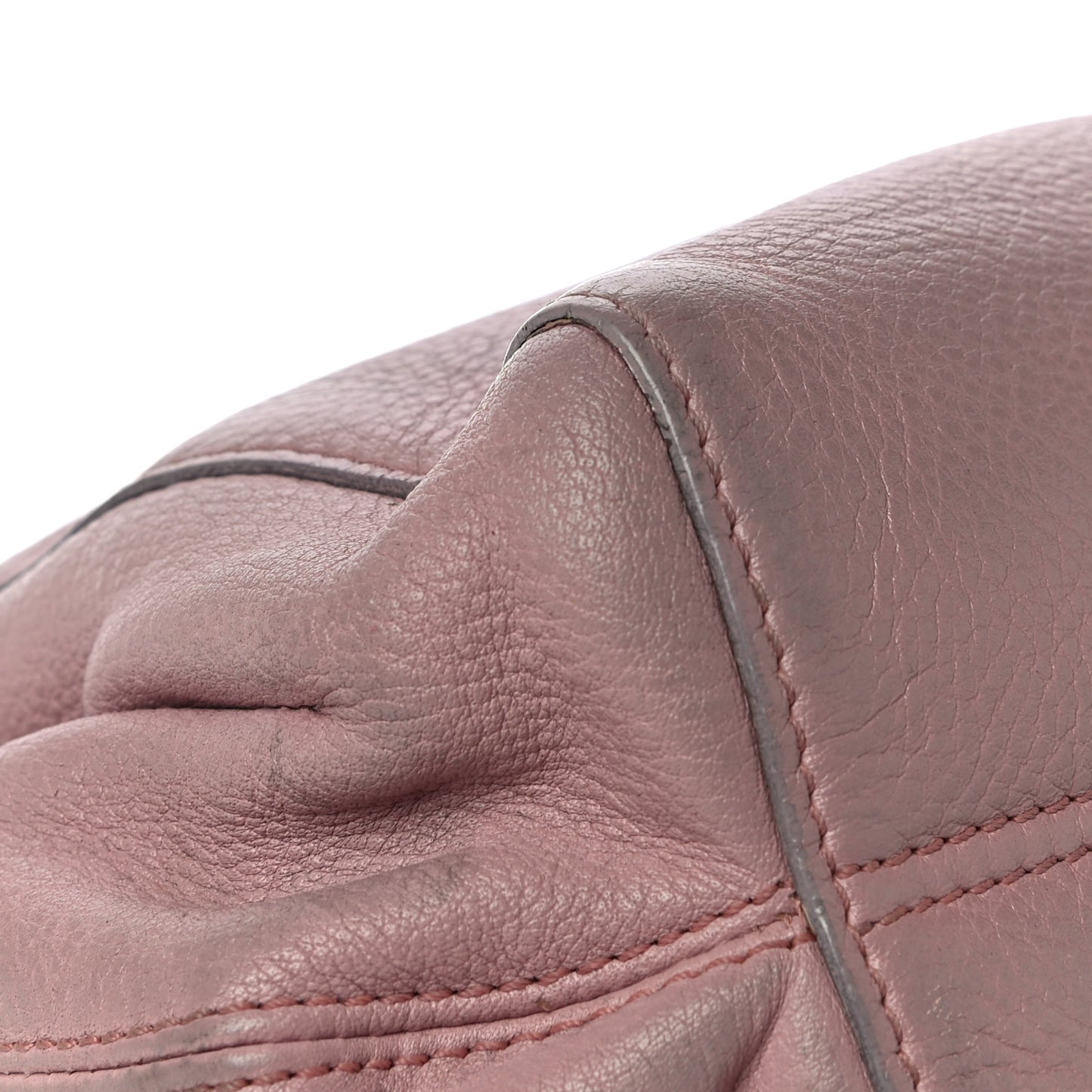 Grained Calfskin Shoulder Bag Pink