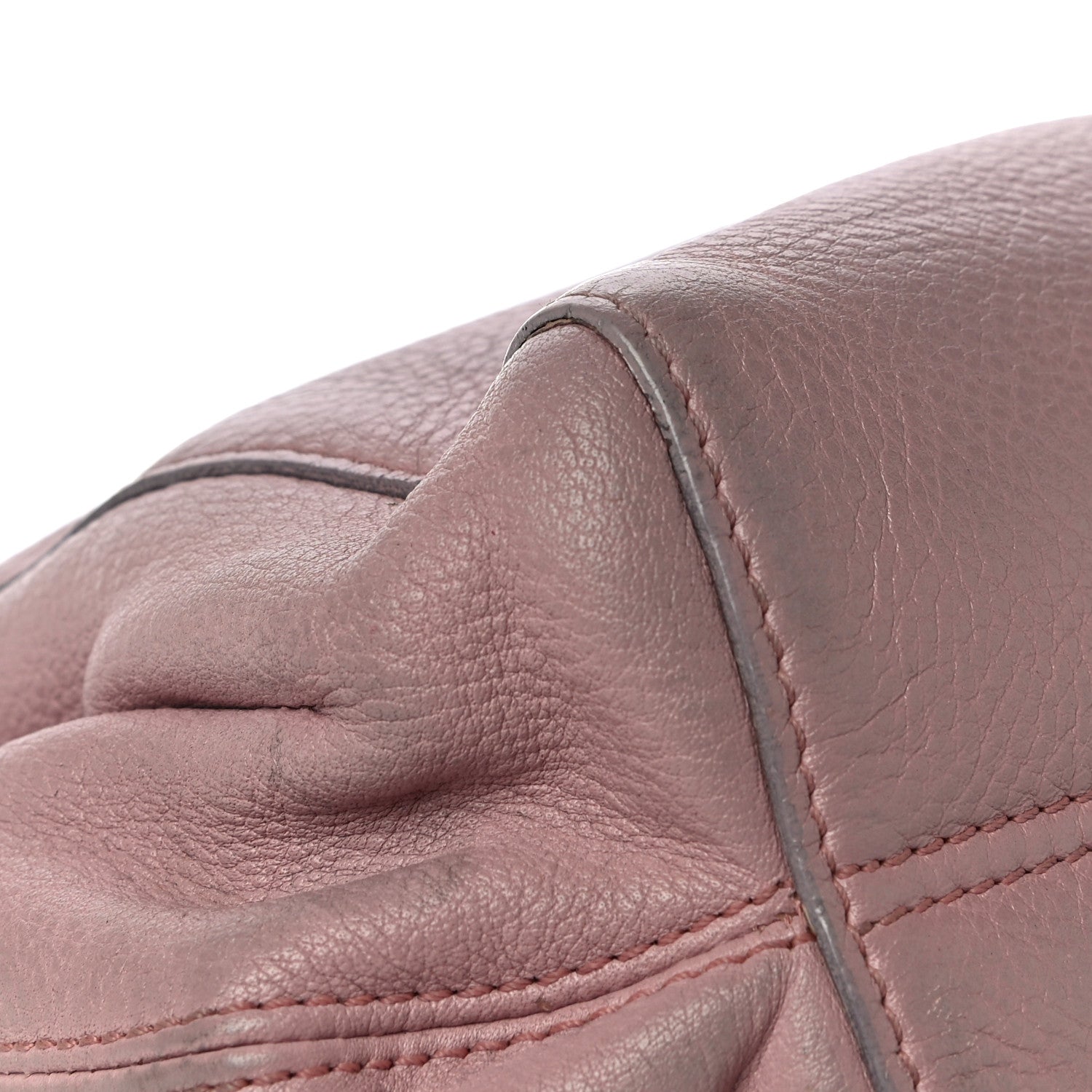 MCM Grained Calfskin Shoulder Bag Pink 26 of 27