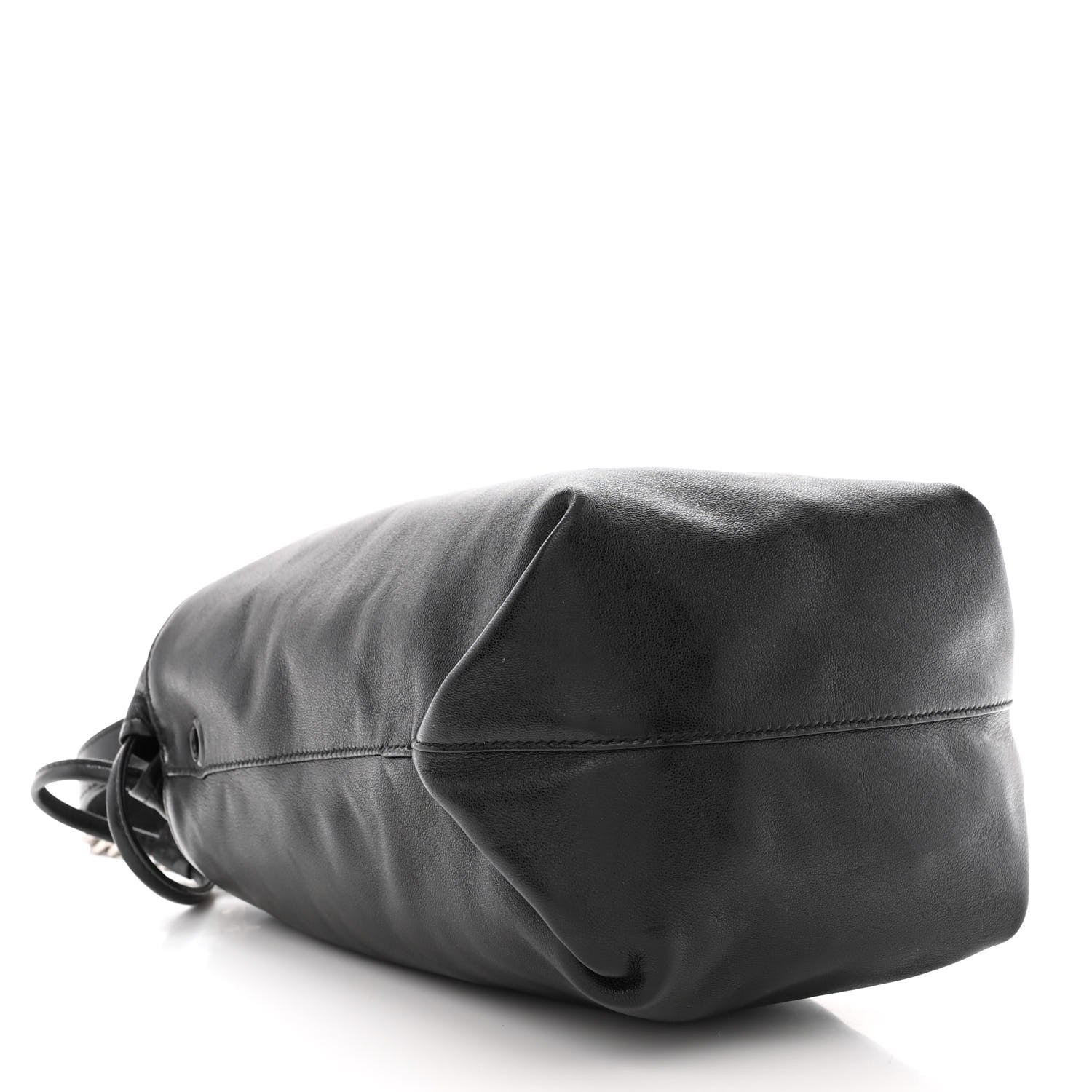 Saint Laurent Lambskin Small Teddy Bucket Bag Black 5 of 12