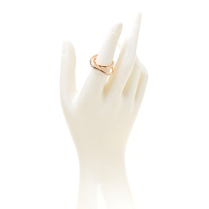 Hermes 18K Rose Gold Diamond Vertige Coeur Ring 52 6 2 of 7