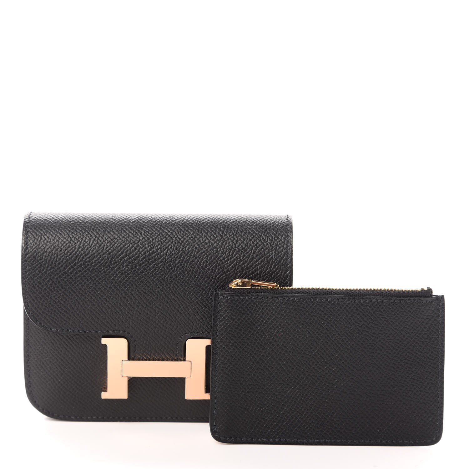 Hermes Epsom Constance Slim Wallet Black 3 of 7