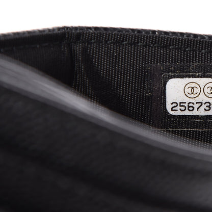 Chanel Caviar Quilted Boy Card Holder Black 8 of 9