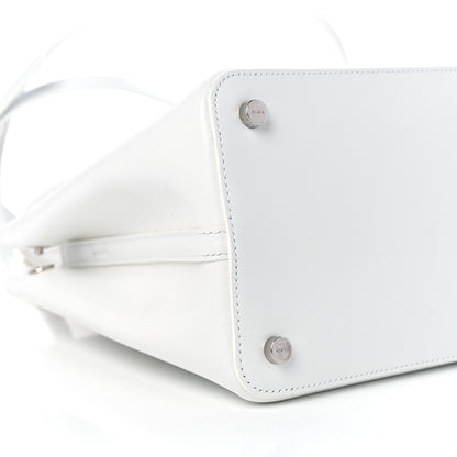 Alaia Calfskin Laser Cut Mina 25 Bag White 8 of 10