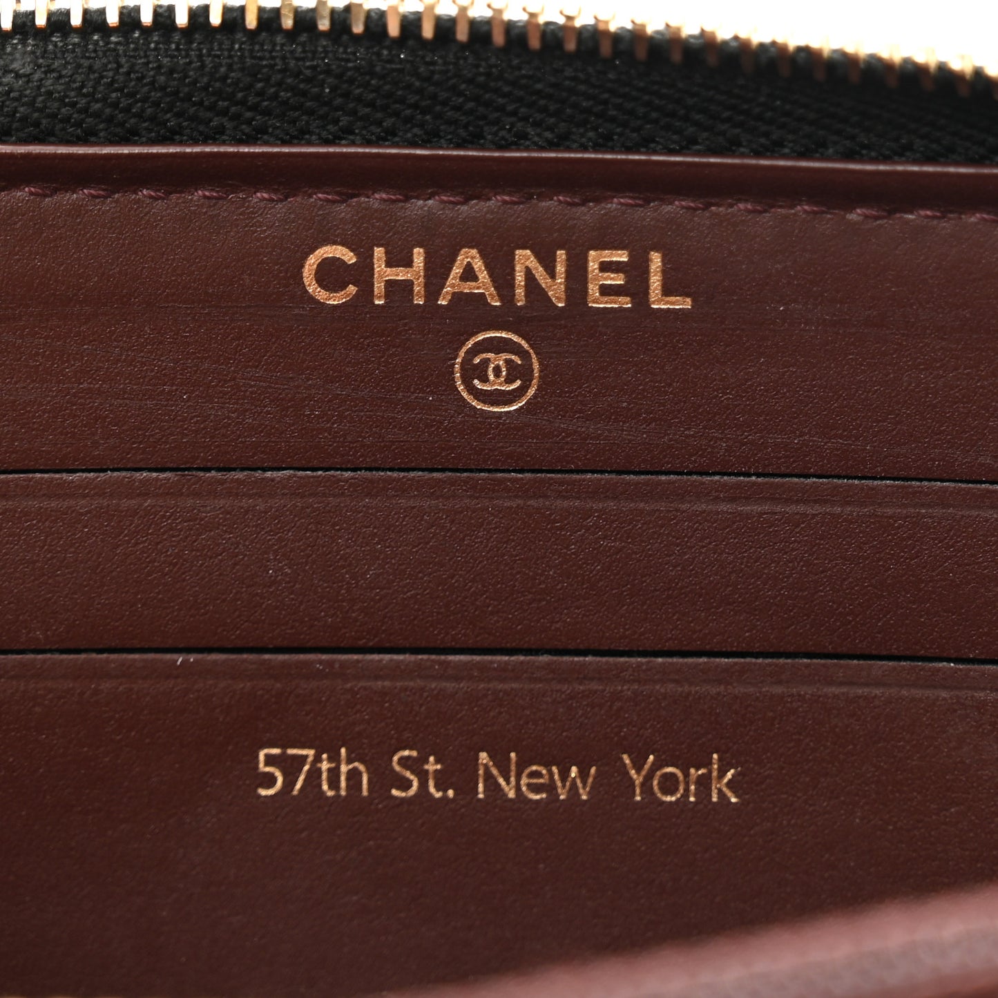 Aged Calfskin Quilted Small New York Charms 2.55 Reissue Zip Around Wallet Black