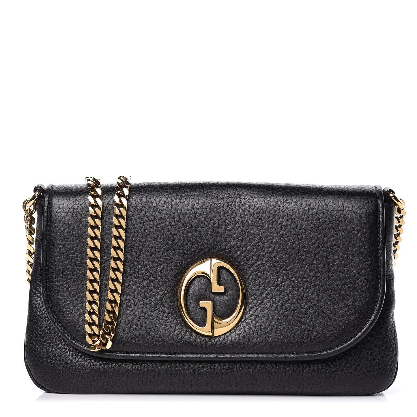 Calfskin Medium 1973 Chain Shoulder Bag Black