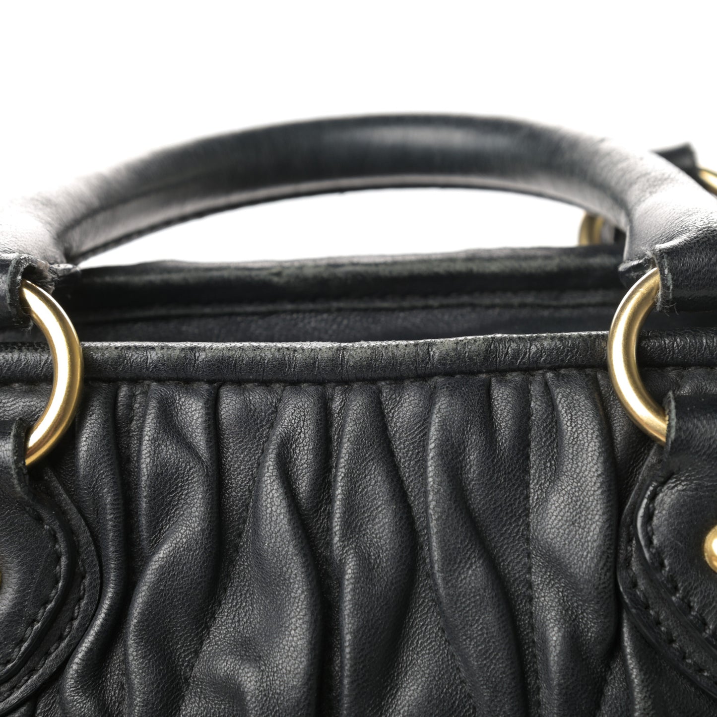 Nappa Matelasse Tote Black