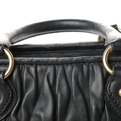 Miu Miu Nappa Matelasse Tote Black 14 of 23