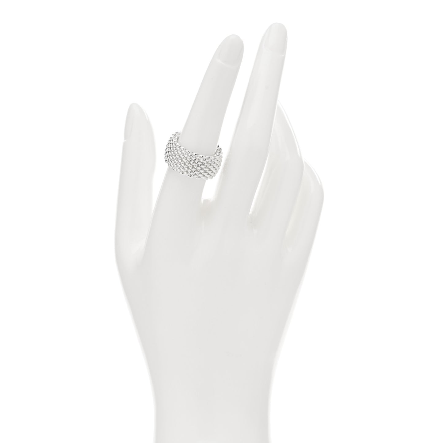 Sterling Silver Somerset Mesh Ring 54 7