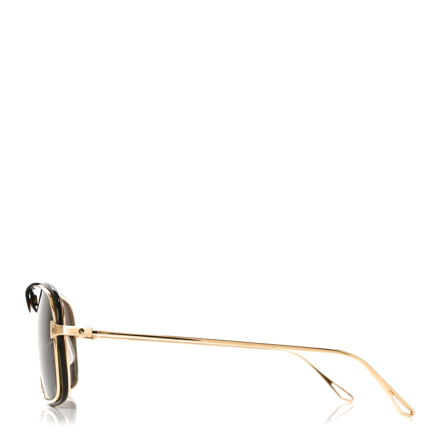Cartier Metal Santos Dumont Screw Sunglasses CT0243S Gold Grey 3 of 7