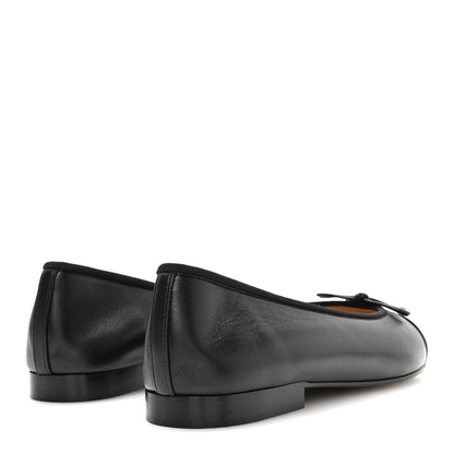 Chanel Lambskin Patent Cap Toe Ballerina Flats 39.5 Black 5 of 8